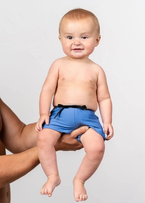 Blue Denim | Baby Euro Shorts boys summer swimwear, boys rash guard swim sets