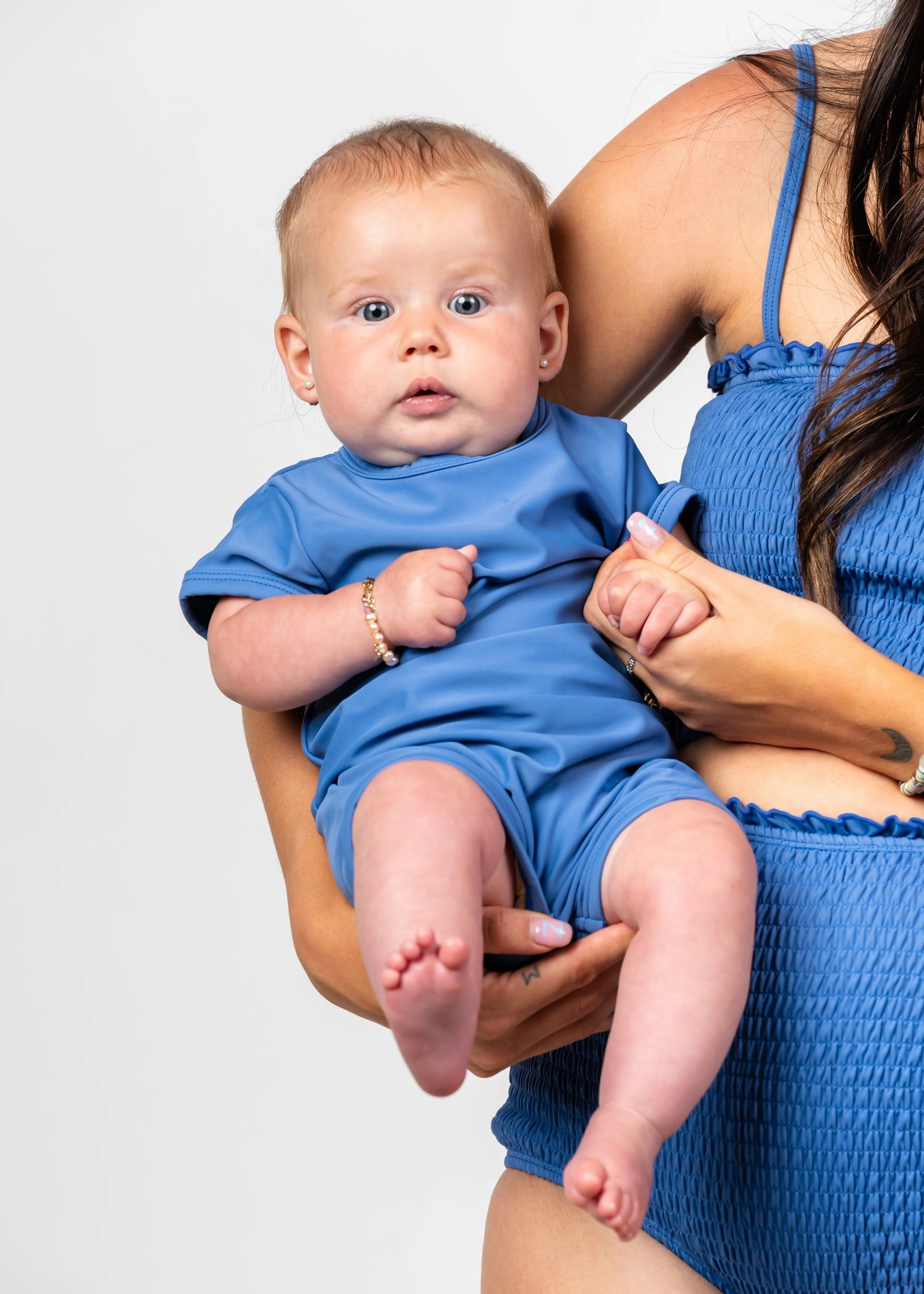Blue Denim | Mini Shorties Rashguard (Unisex)