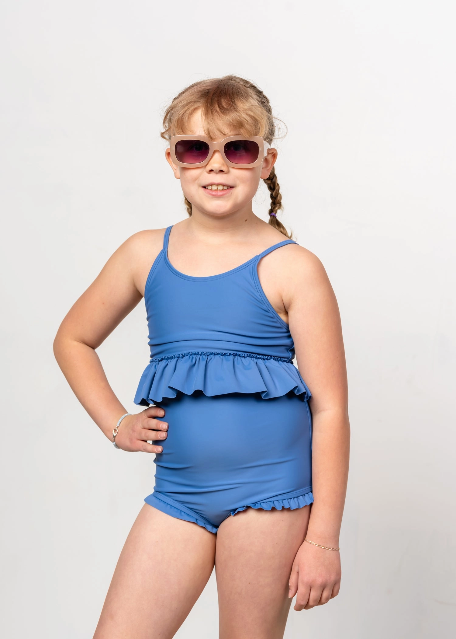 Blue Denim | Youth Peplum Top