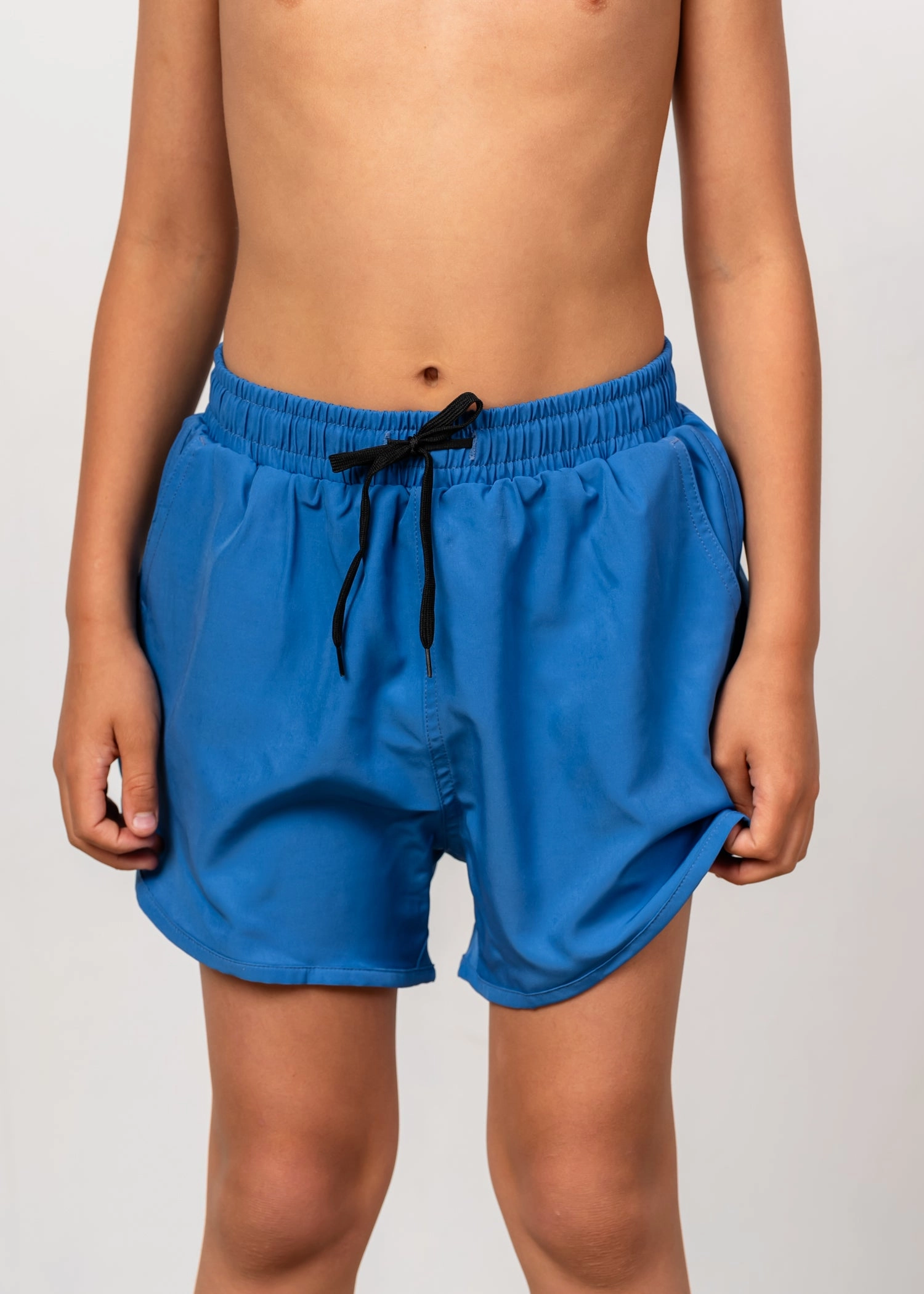 Blue Denim | Youth Retro Shorties boys summer swimwear, boys rash guard swim sets