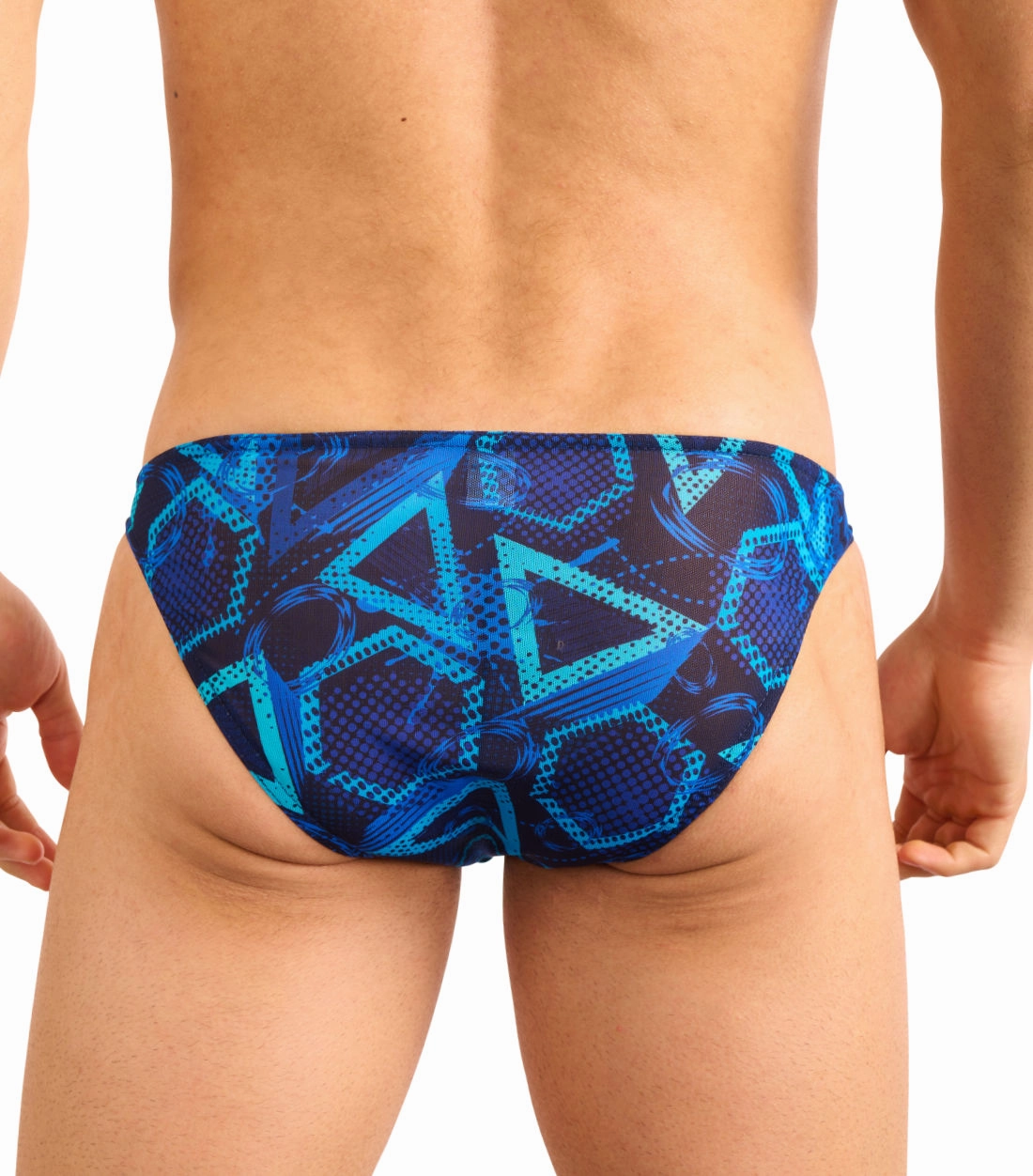 Blue Lagoon Tan Through Swim Micro Brief