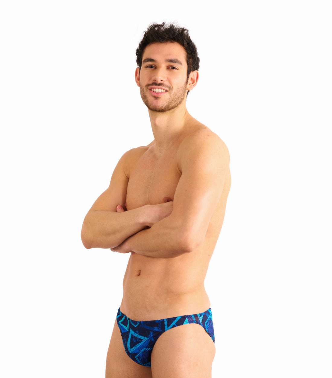 Blue Lagoon Tan Through Swim Micro Brief