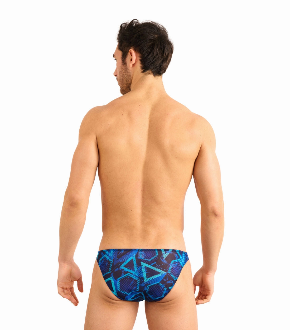 Blue Lagoon Tan Through Swim Micro Brief