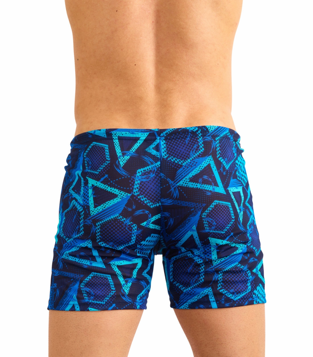 Blue Lagoon Tan Through Swim Shorts