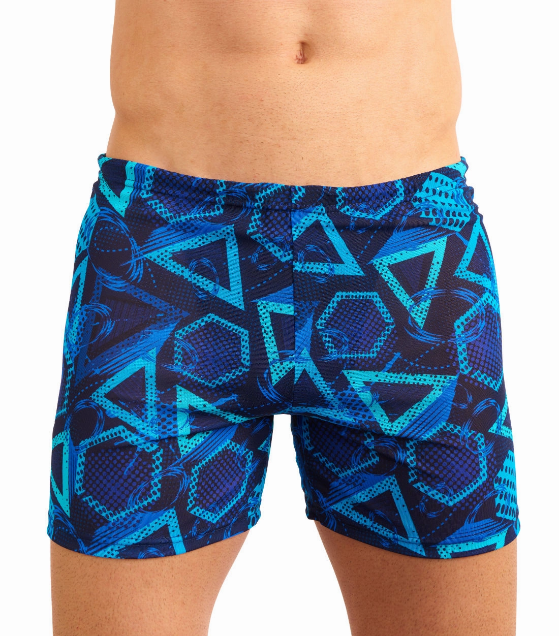 Blue Lagoon Tan Through Swim Shorts