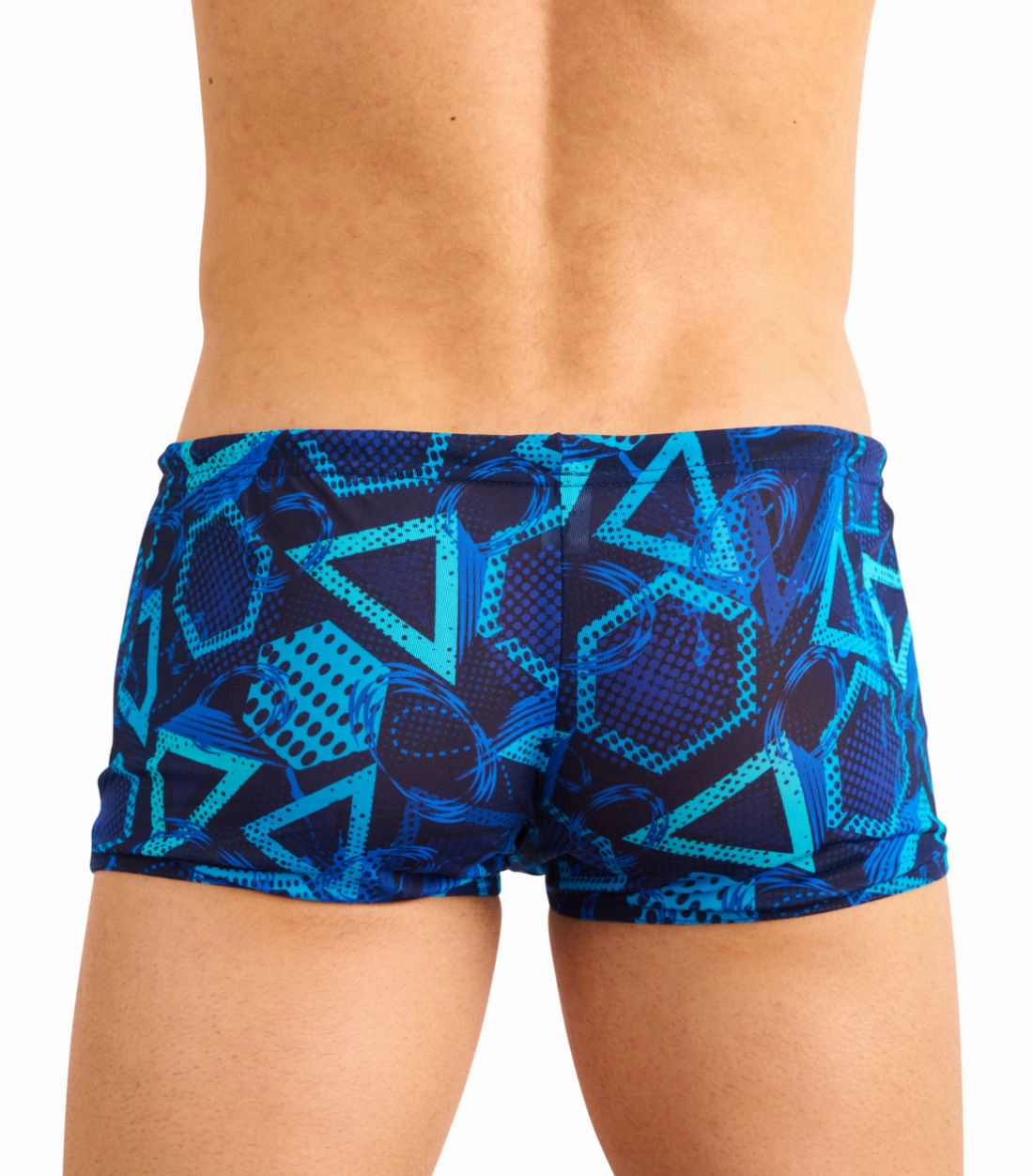 Blue Lagoon Tan Through Swim Trunks
