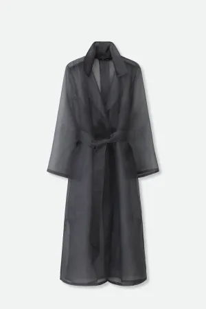 BLYTHE LONG DRESS JACKET IN SILK ORGANZA