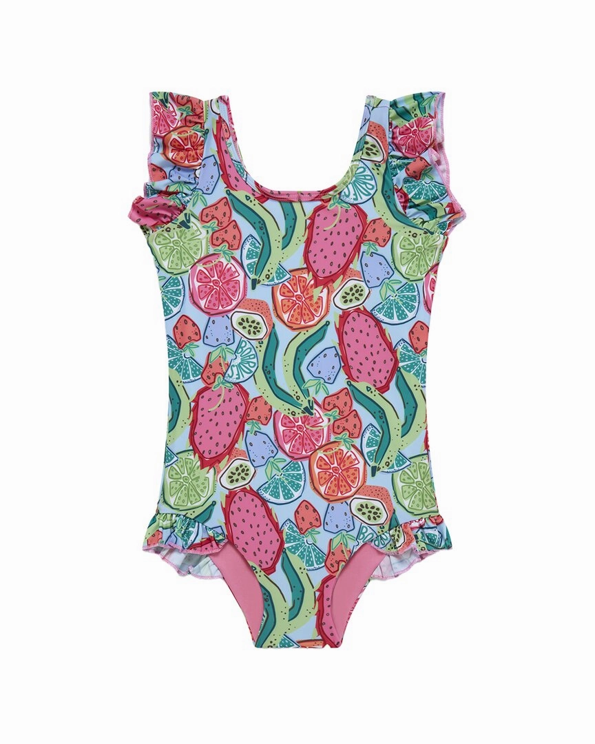 Boardies Ice & Slice Ruffles Swimsuit stylish teen girl swimsuits, teen girls swimwear sets