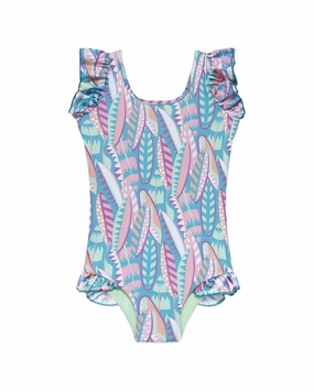 Boardies Long Board Ruffles Swimsuit stylish teen girl swimsuits, teen girls swimwear sets