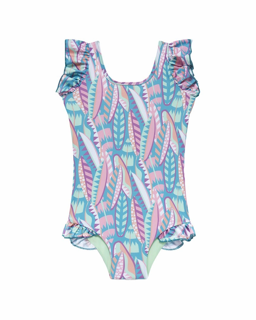 Boardies Long Board Ruffles Swimsuit stylish teen girl swimsuits, teen girls swimwear sets