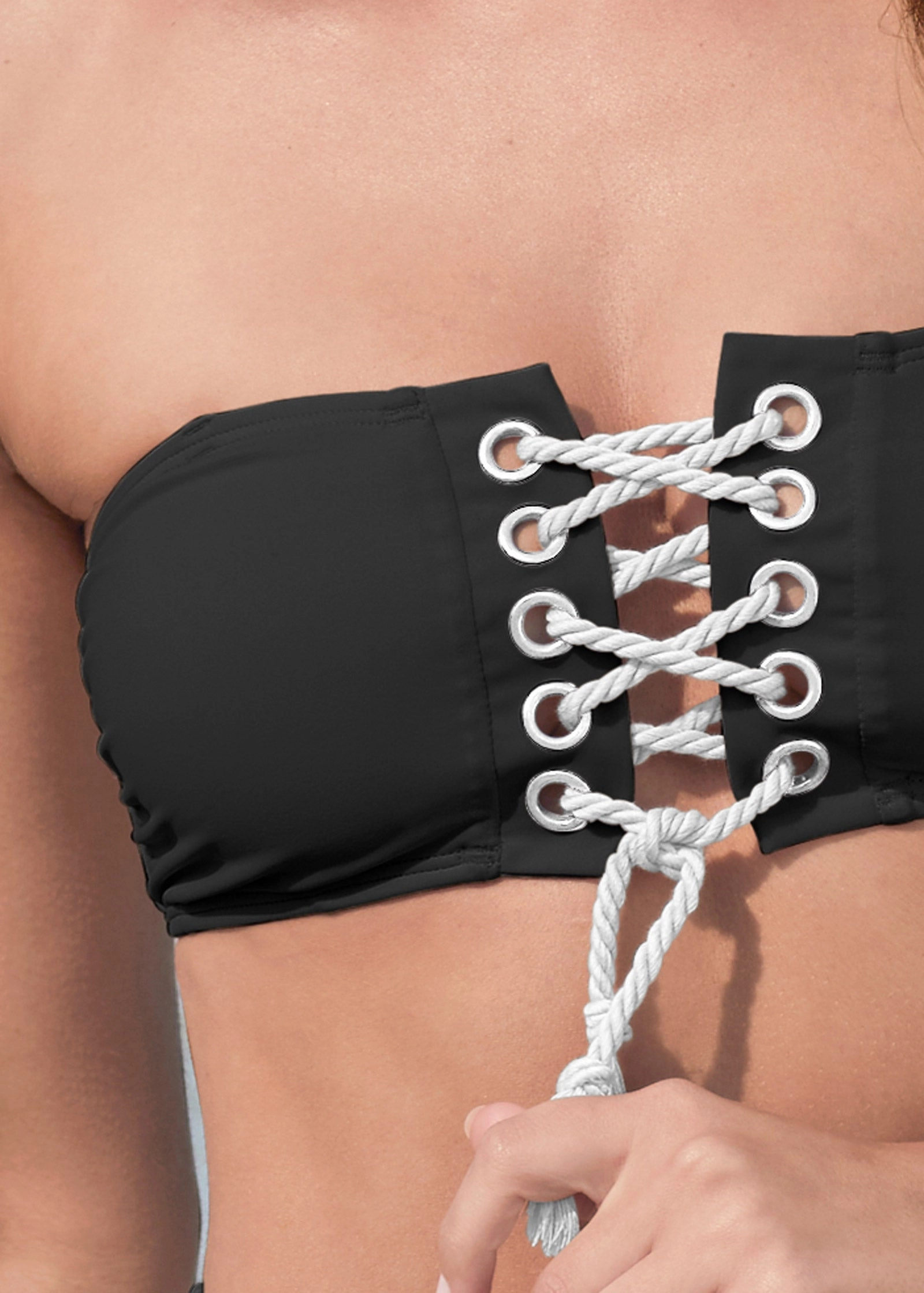 BON VOYAGE BANDEAU TOP - Black Beauty