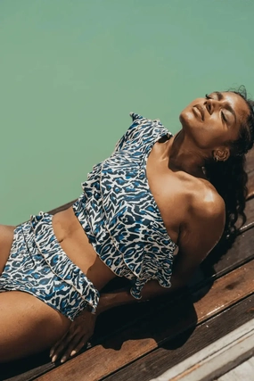 BORA BORA Chakra beige and blue TWO-PIECE BOTTOMS two piece swimsuits women, matching bikini sets