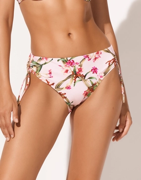 Botanique Adjustable Bikini Pant - Tangy Pink adjustable swim bottoms women, flattering bikini bottoms