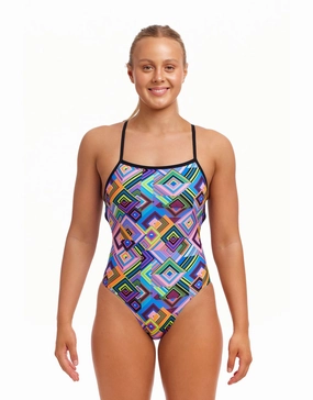 Boxanne Swim Strapped In Swimsuit - Multi minimalistic swimsuits women, sleek swimwear styles
