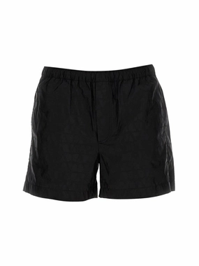 Boxer Swimsuit With Textured Fabric summer mens swimwear, mens athletic swimwear