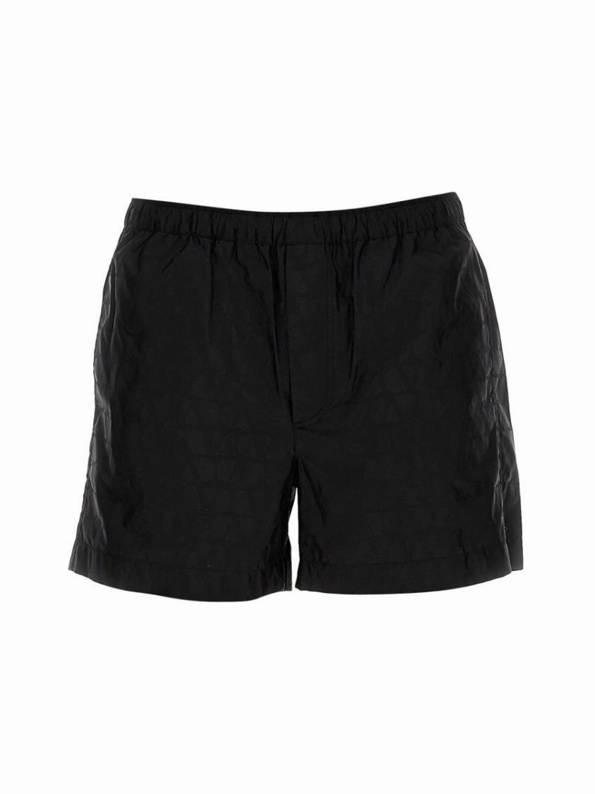 Boxer Swimsuit With Textured Fabric summer mens swimwear, mens athletic swimwear