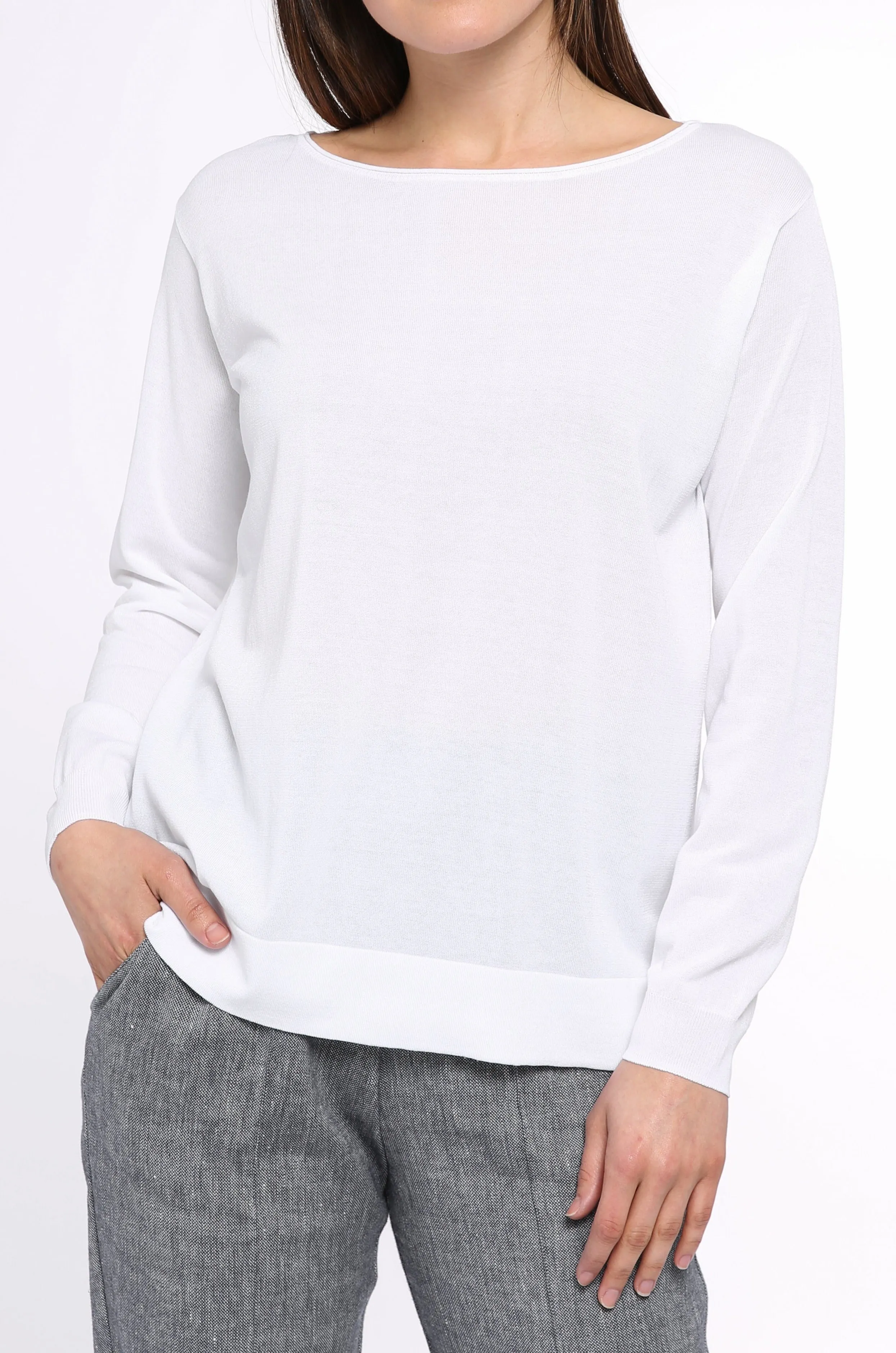 BOYFRIEND PULLOVER IN HIGH TWIST COTTON