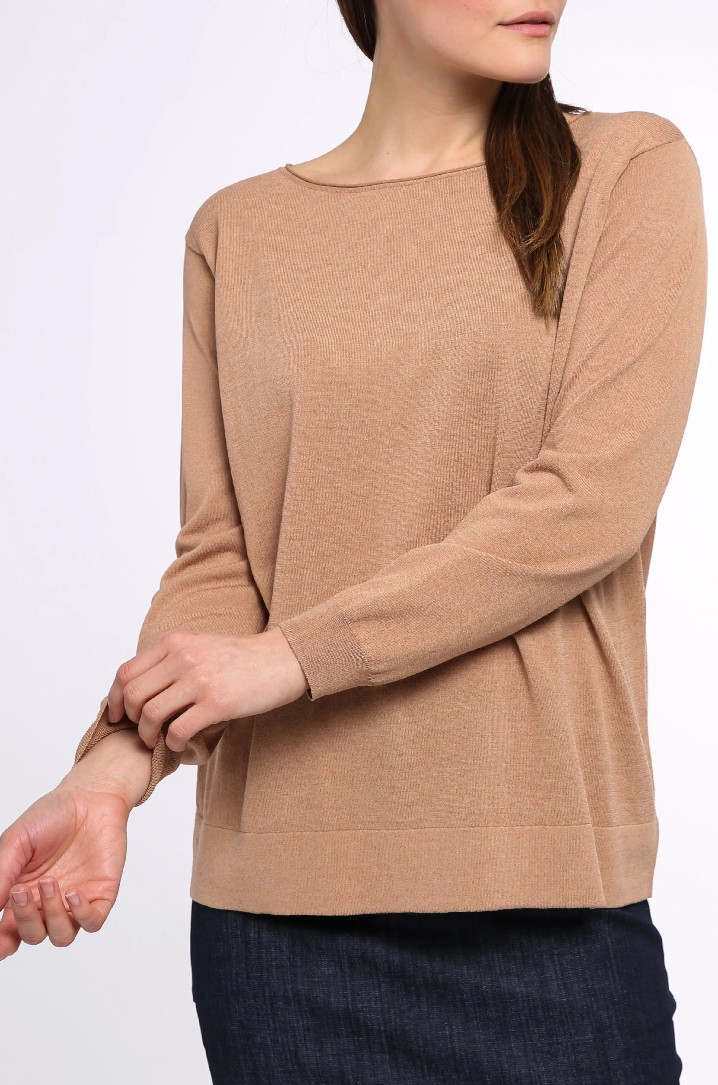 BOYFRIEND PULLOVER IN HIGH TWIST COTTON