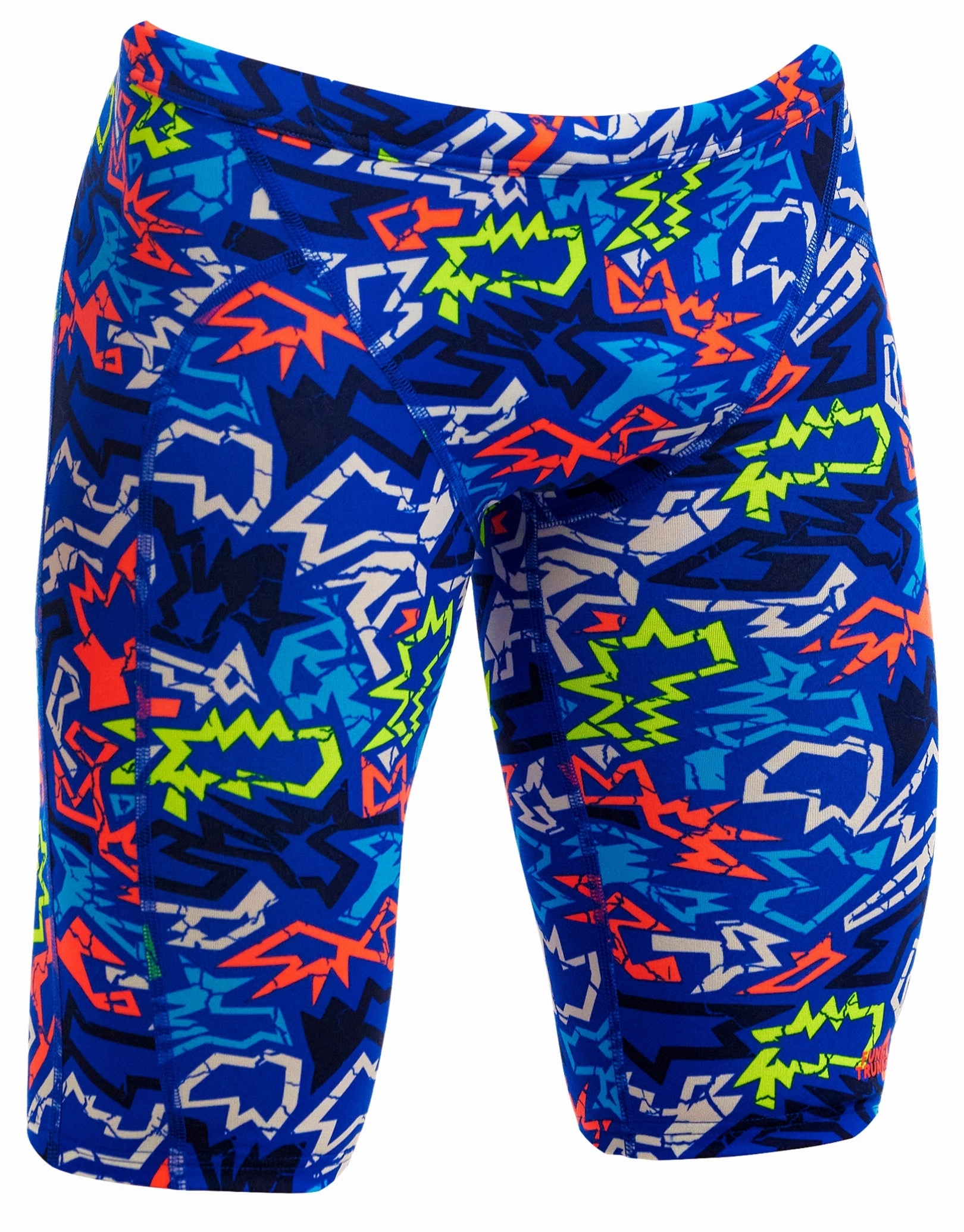 Boys Broken Hearts Training Swim Jammer - Blue/Multi