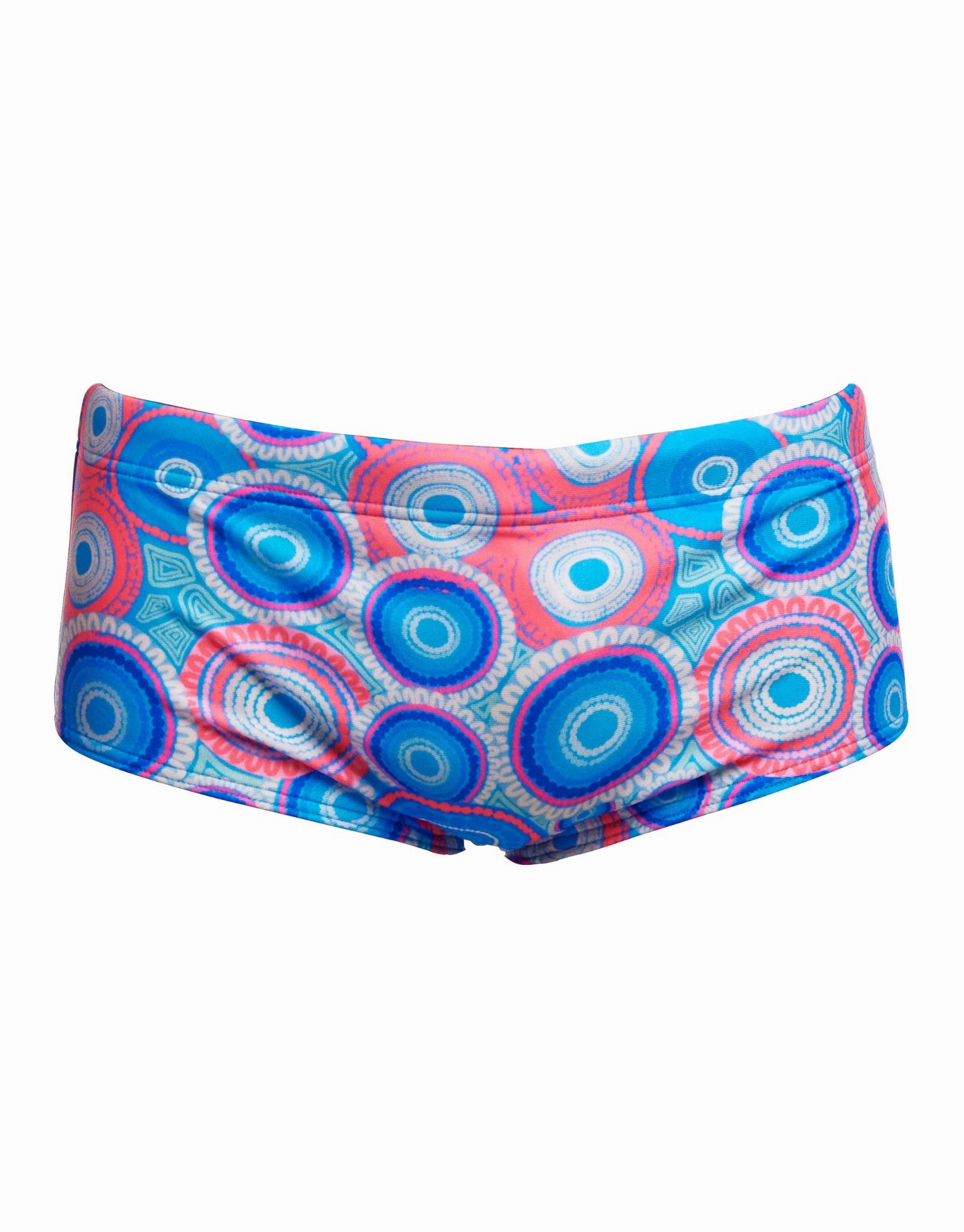 Boys Bundjalung Blue Sidewinder Swim Trunks - Blue/Pink