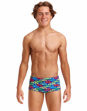 Boys Car Stacker Sidewinder Swim Trunks funky trunks swim shorts, mens funky trunks swimwear
