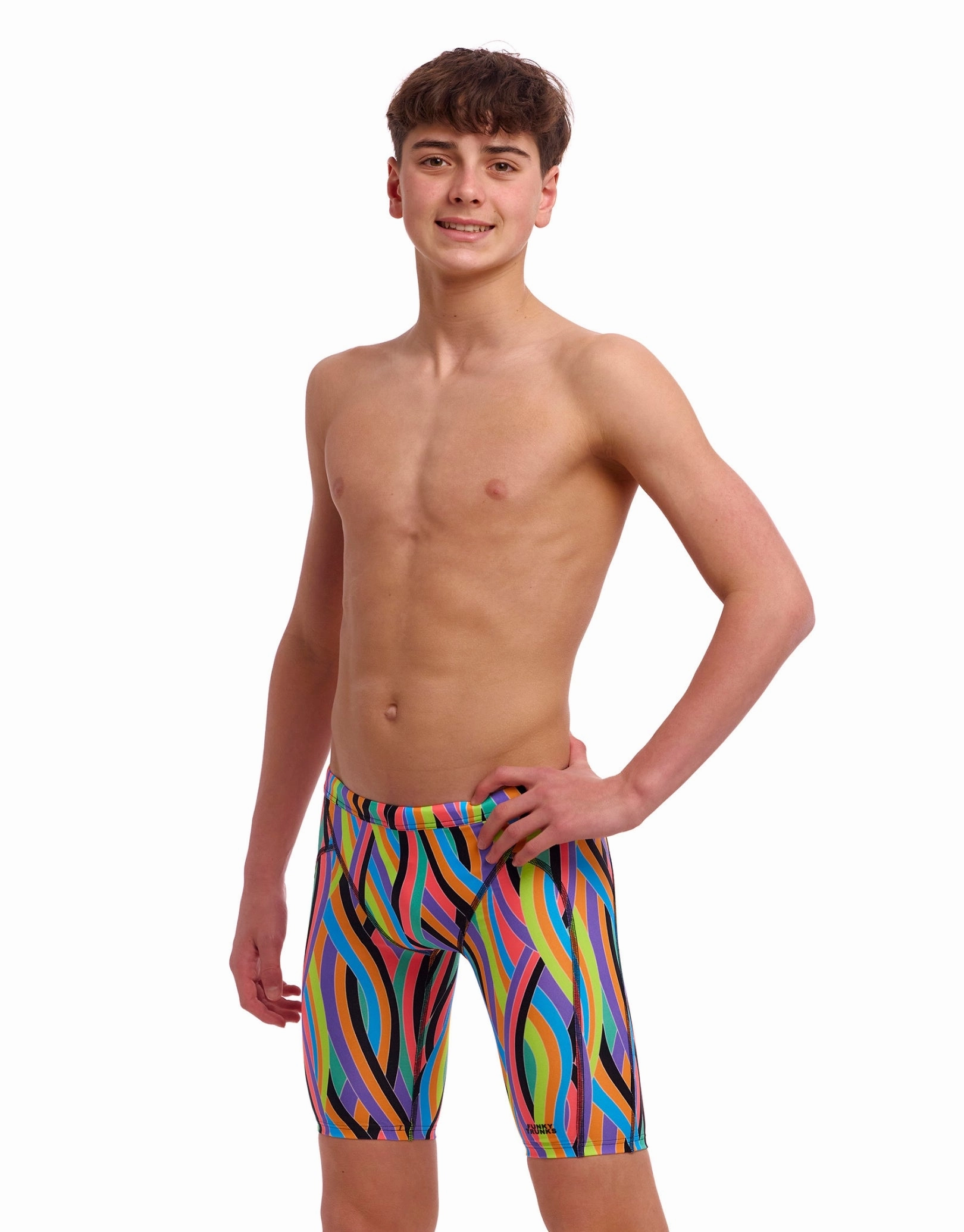 Boys Curl Curl Swim Training Jammer - Multi