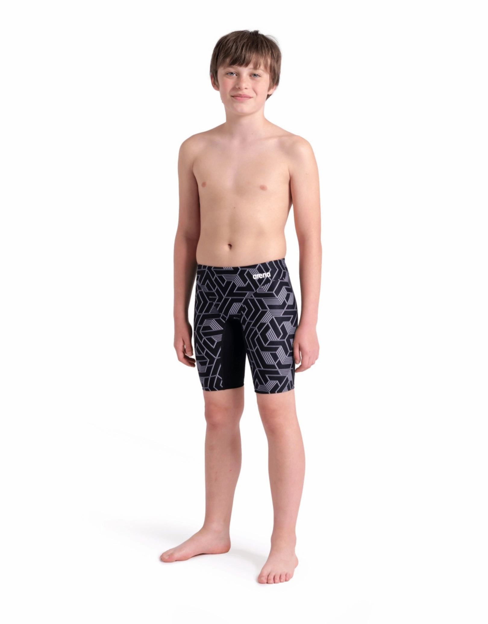 Boys Escape Swim Jammer - Black/Team