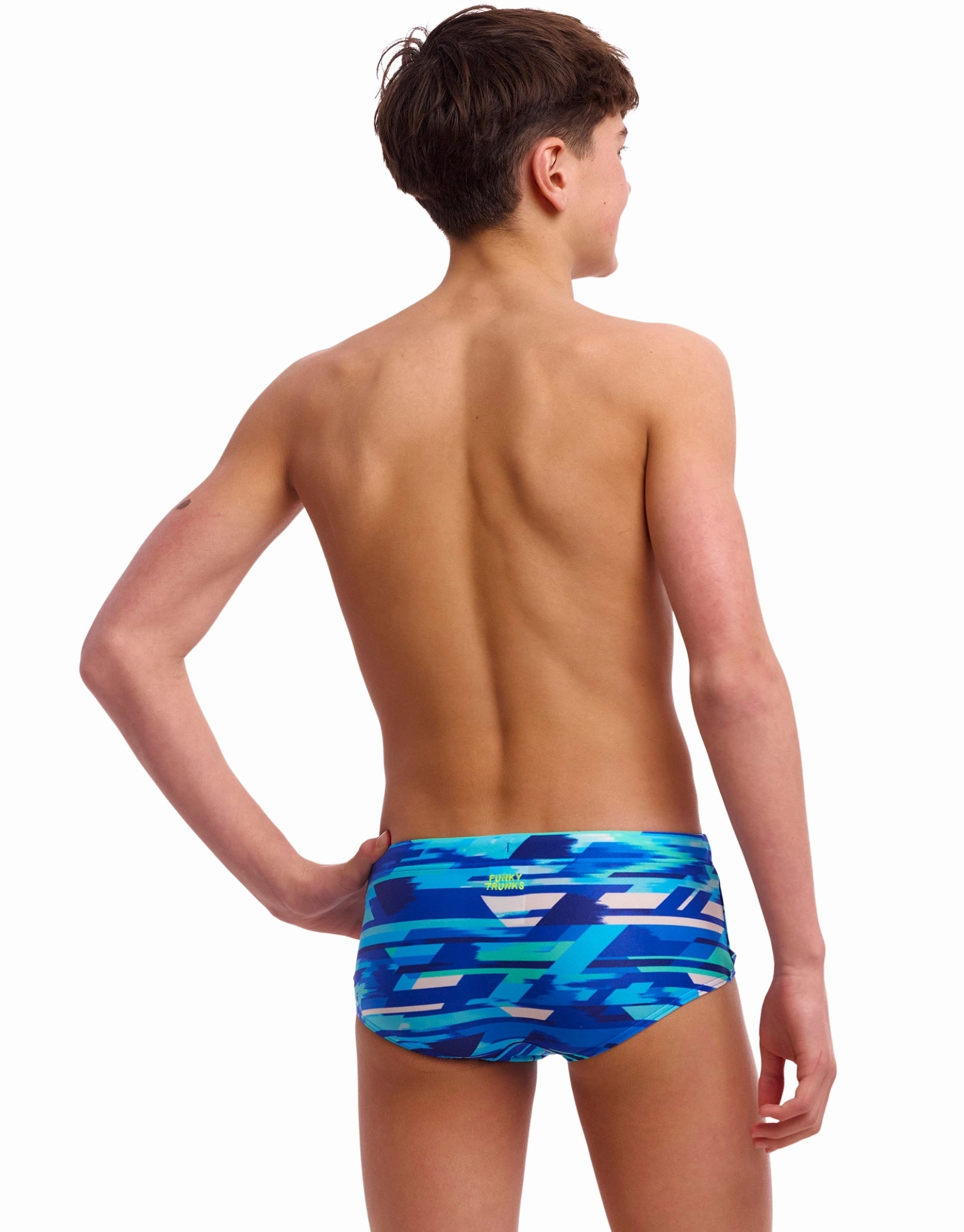 Boys Pace Racer Sidewinder Swim Trunks - Blue