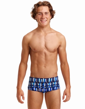 Boys Perfect Teeth Sidewinder Swim Trunks funky trunks swim shorts, mens funky trunks swimwear