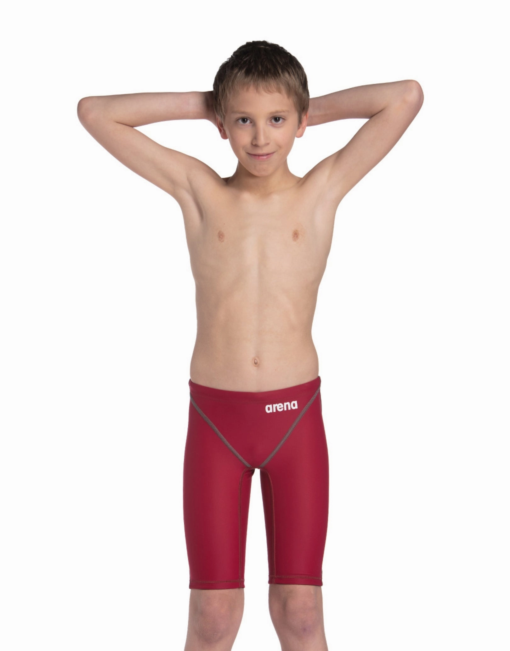 Boys Powerskin ST NEXT Jammer - Deep Red youth racing swimsuits, competition swimwear kids