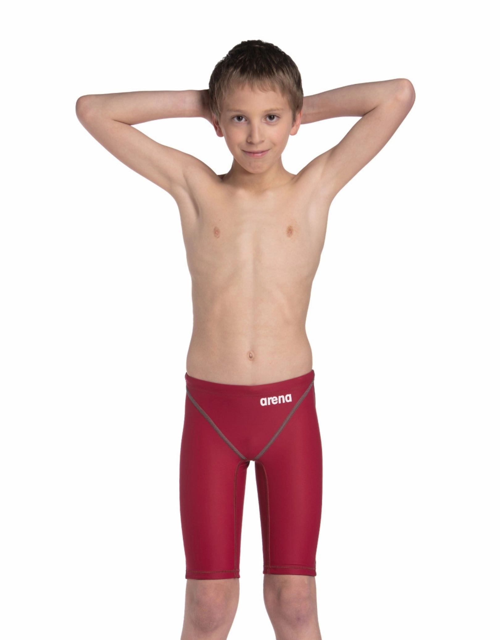 Boys Powerskin ST NEXT Jammer - Deep Red arena swimwear for men, arena competitive swimsuits