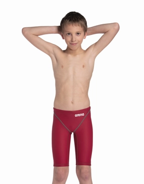 Boys Powerskin ST NEXT Jammer - Deep Red youth racing swimsuits, competition swimwear kids