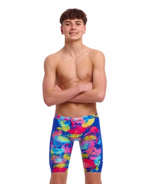 Boys Sting Stung Swim Training Jammer - Multi funky trunks swim shorts, mens funky trunks swimwear
