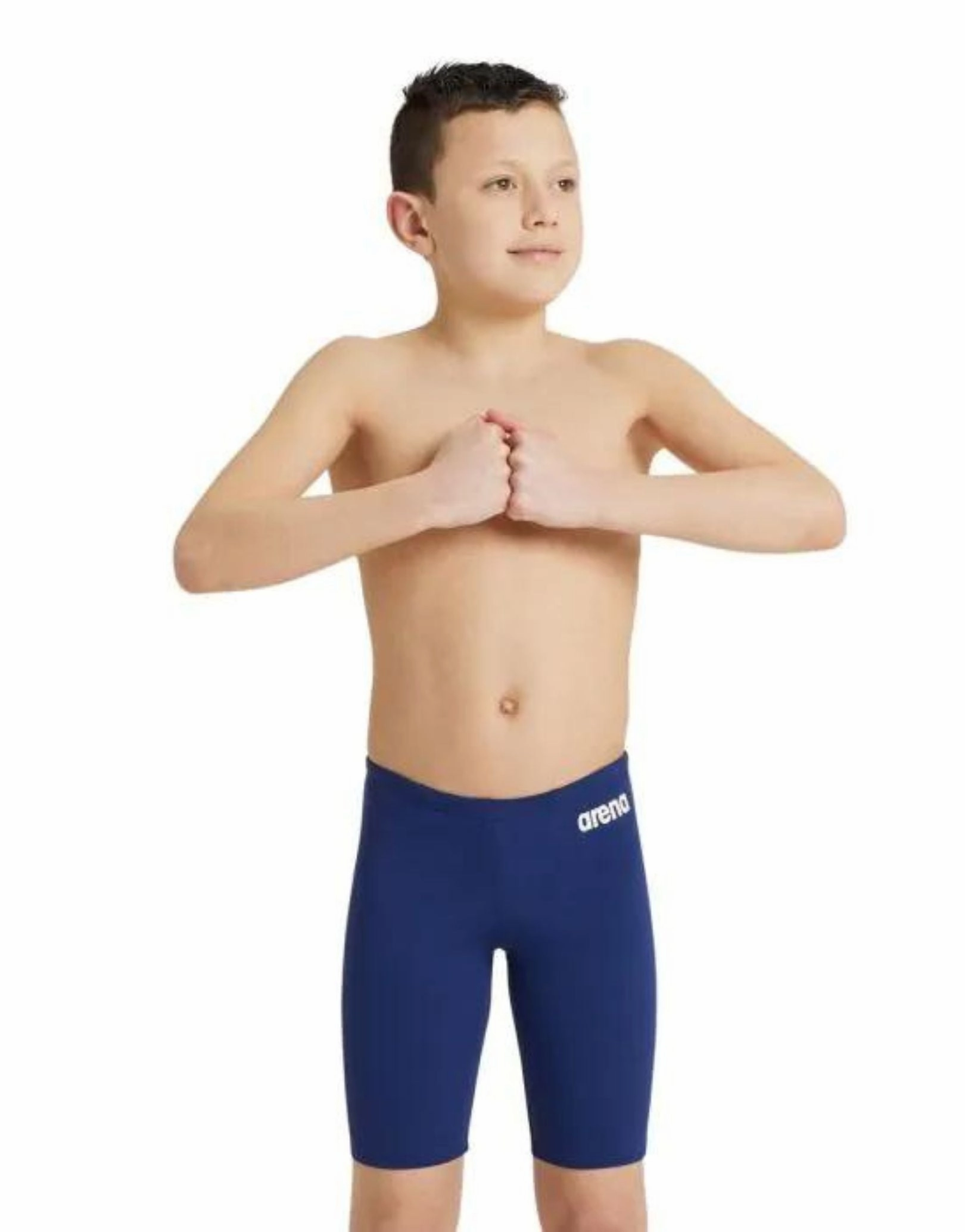Boys Team Solid Swim Jammer - Navy/White arena swimwear for men, arena competitive swimsuits