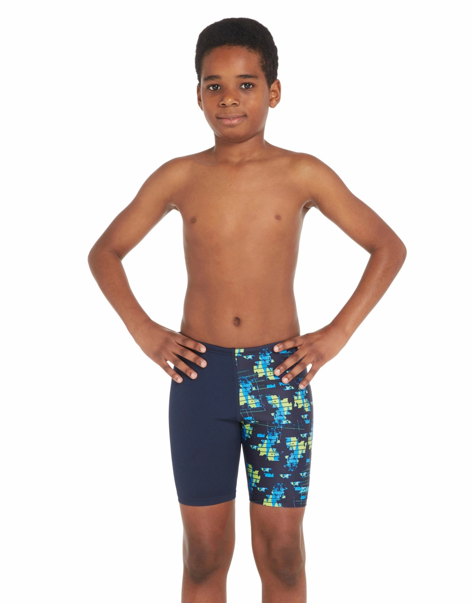Boys Treasure Island Mid Swim Jammer - Navy zoggs swimwear for women, zoggs goggles and swimsuits