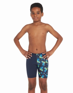 Boys Treasure Island Mid Swim Jammer - Navy zoggs swimwear for women, zoggs goggles and swimsuits