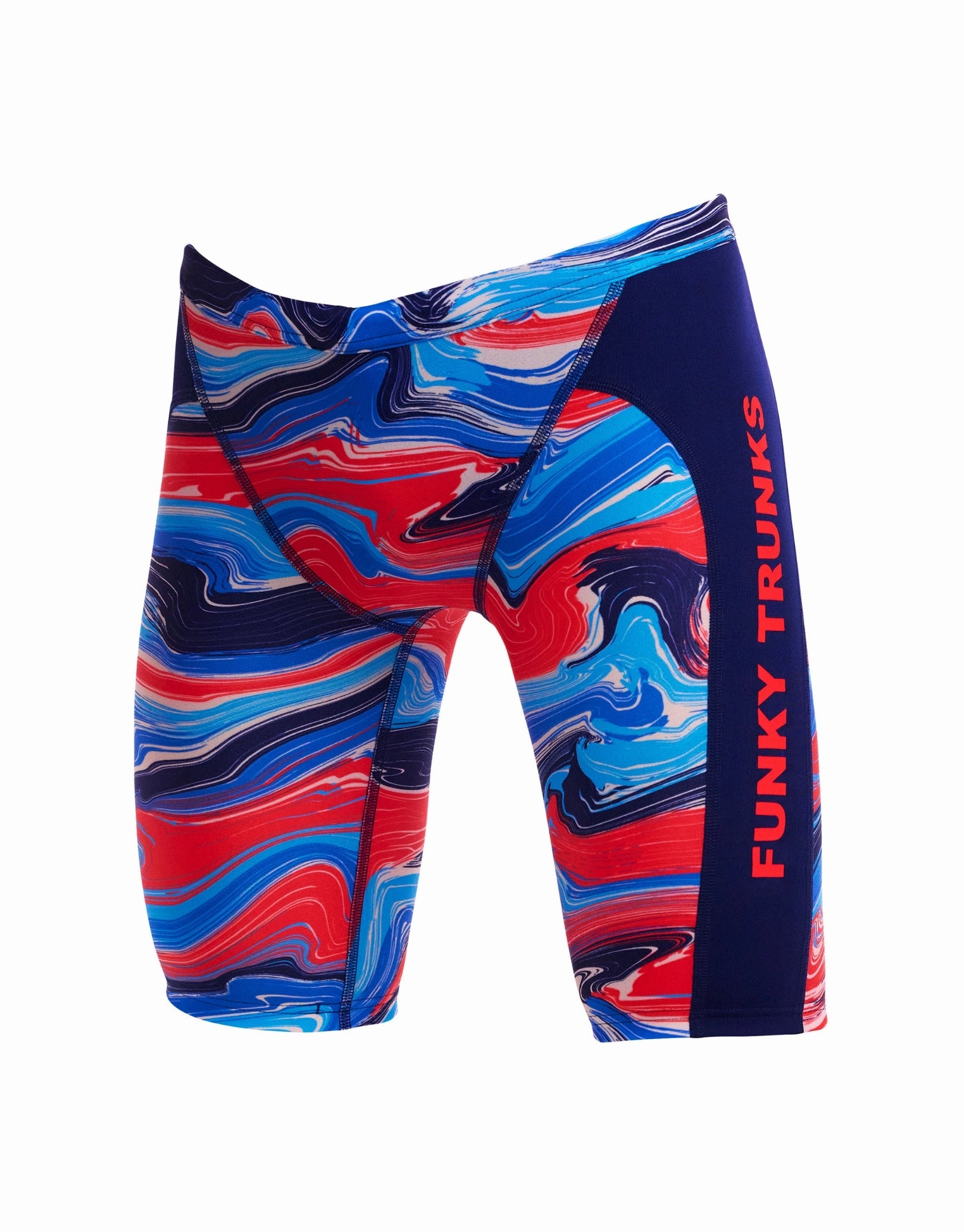 Boys Wave Craze Swim Training Jammer - Blue/Red