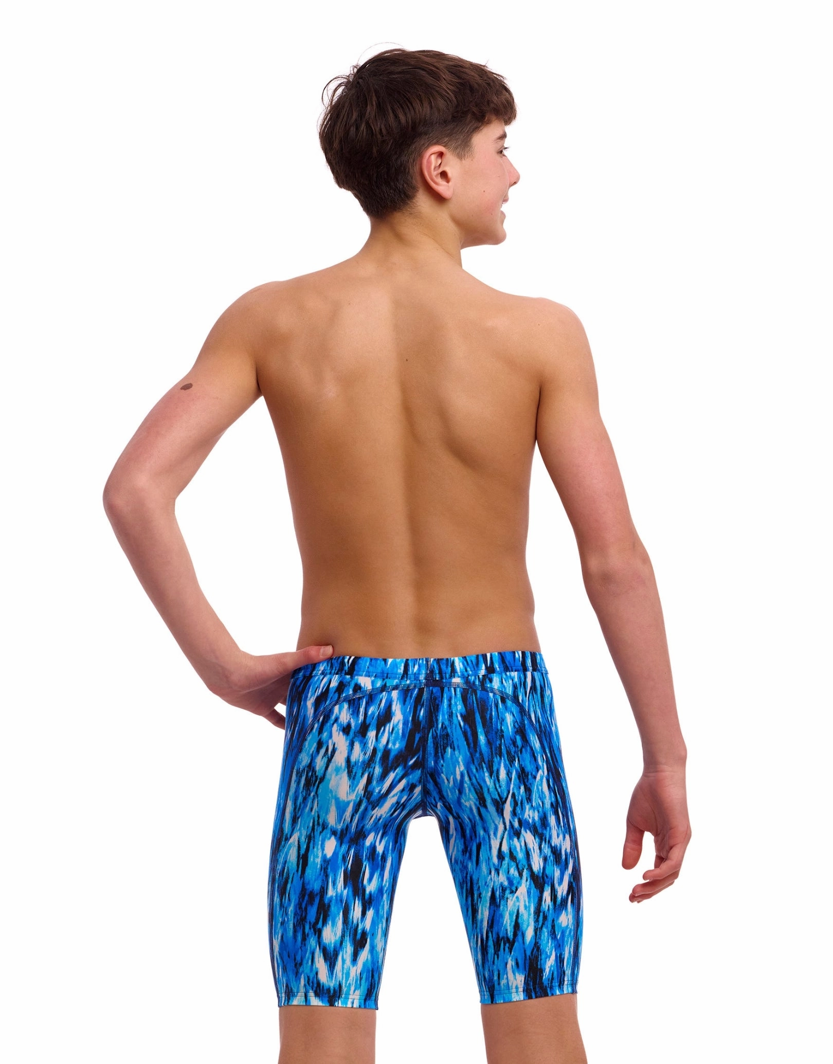 Boys Wing Streak Swim Training Jammer - Blue