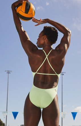 Brandon 2 One Piece Swimsuit - Mint all types of swimwear, stylish swimwear for all body types
