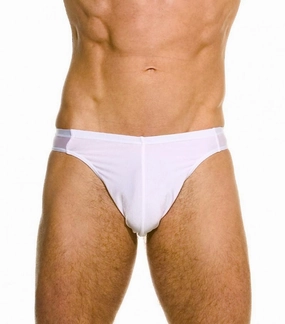 Brazil Swim Brief White affordable men's swimwear, summer swimwear for men