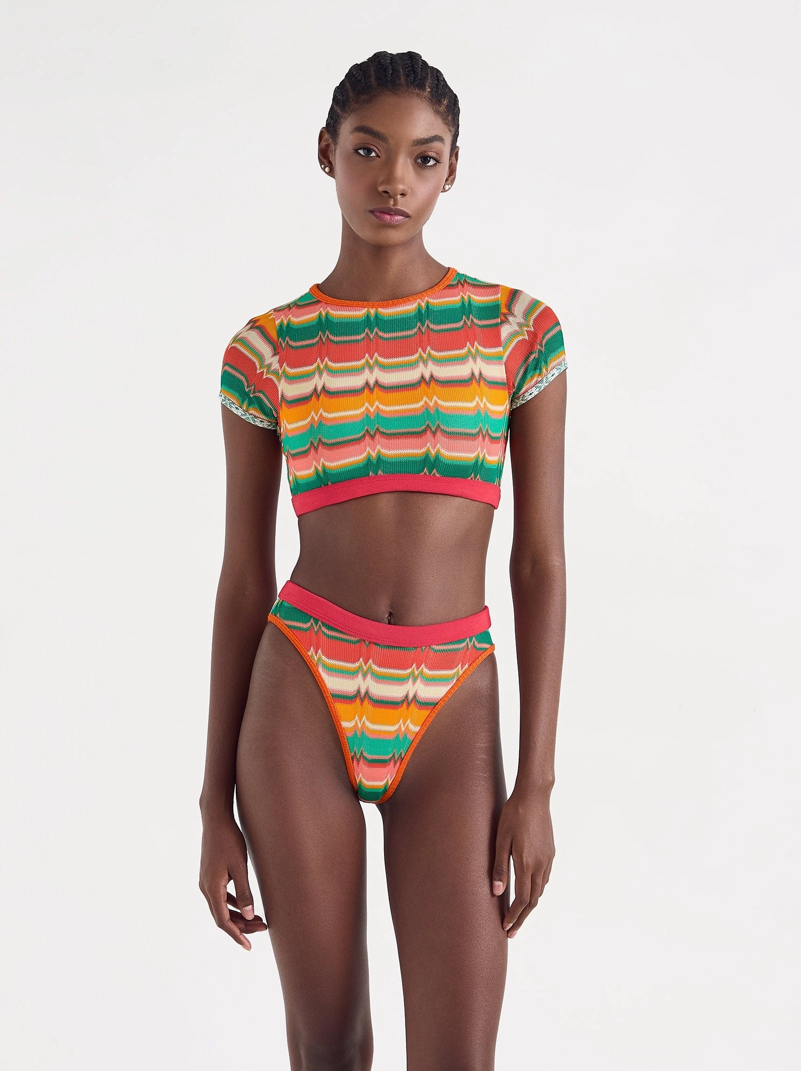 brenda top milos padded swim tops, sporty swimwear tops