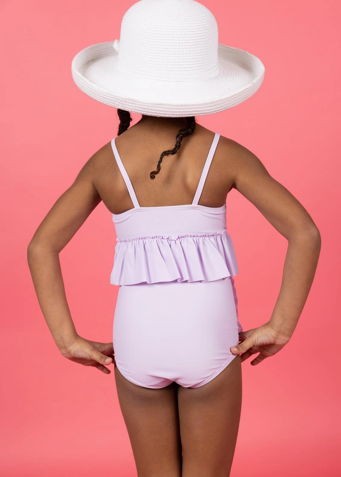 Bright Lilac | Mini Peplum Top