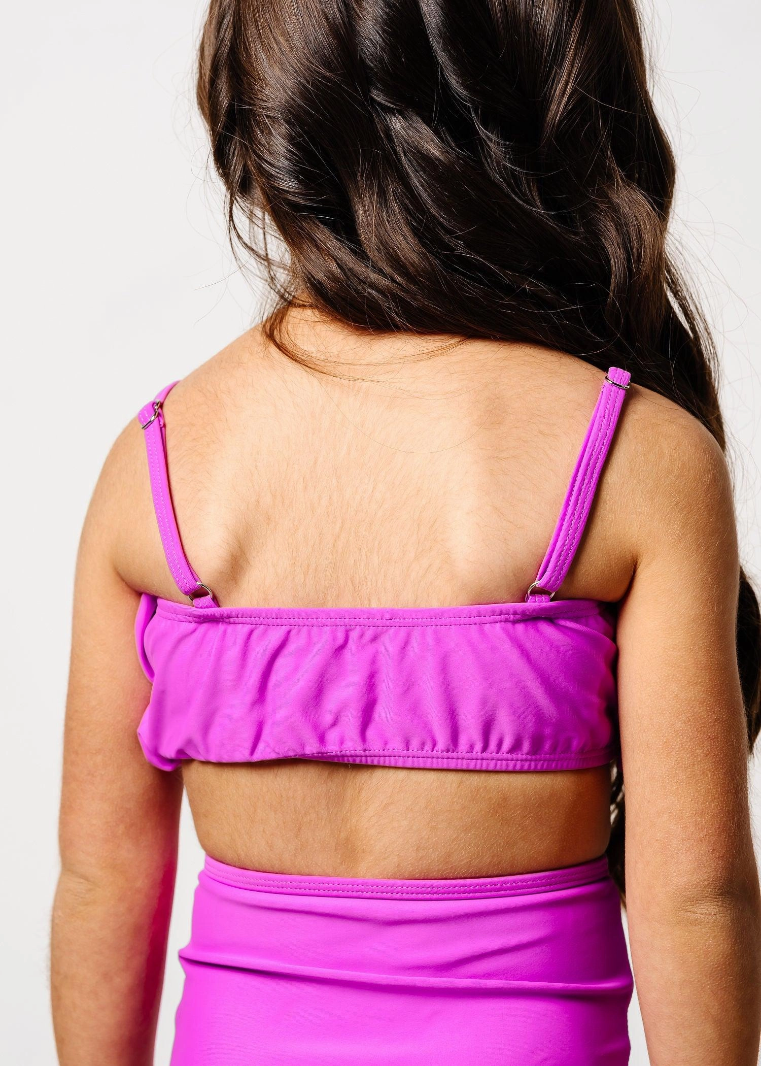 Brilliant Violet | Mini Oversized Ruffle Top