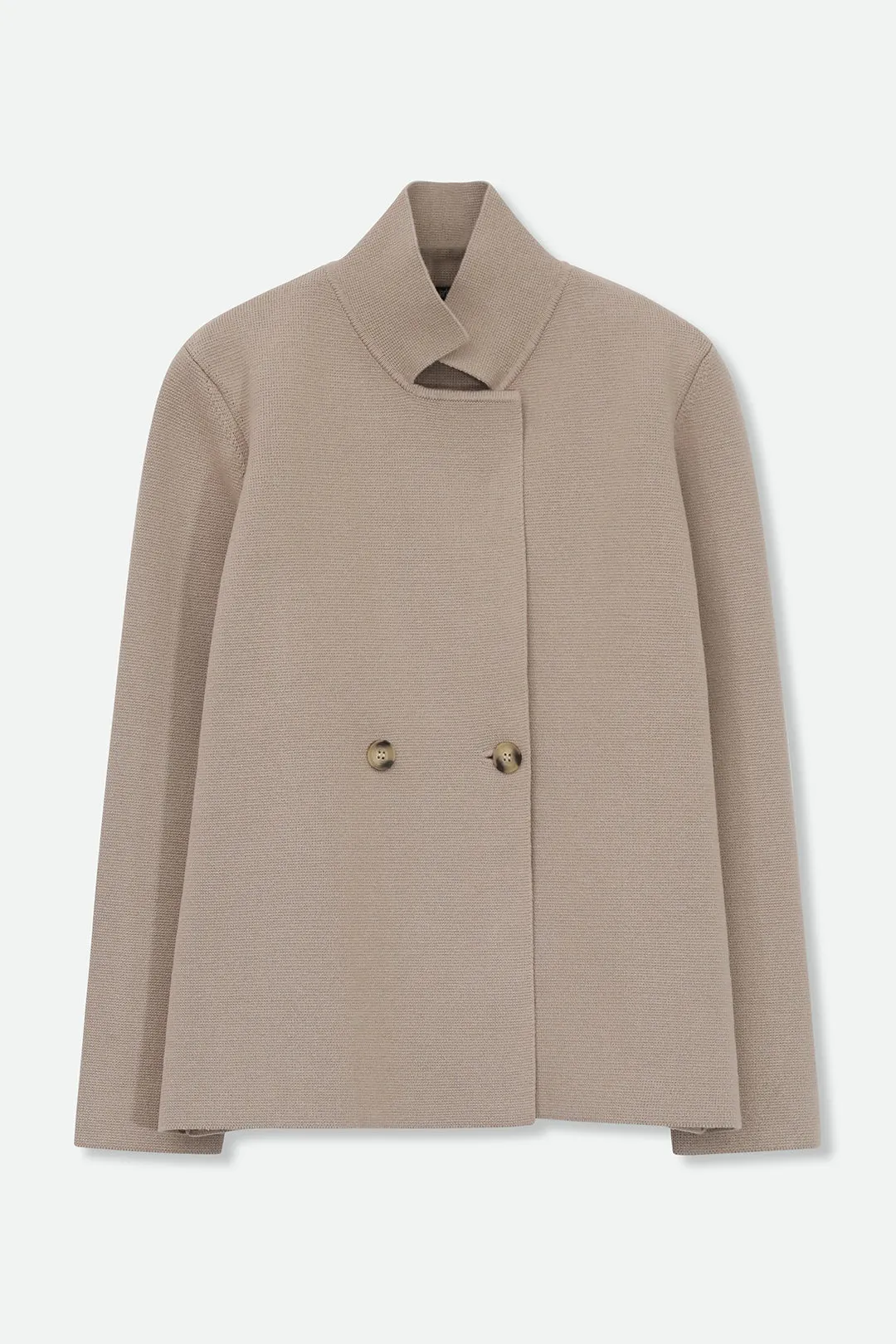 BRISIO DOUBLE BREASTED BLAZER IN ITALIAN COTTON