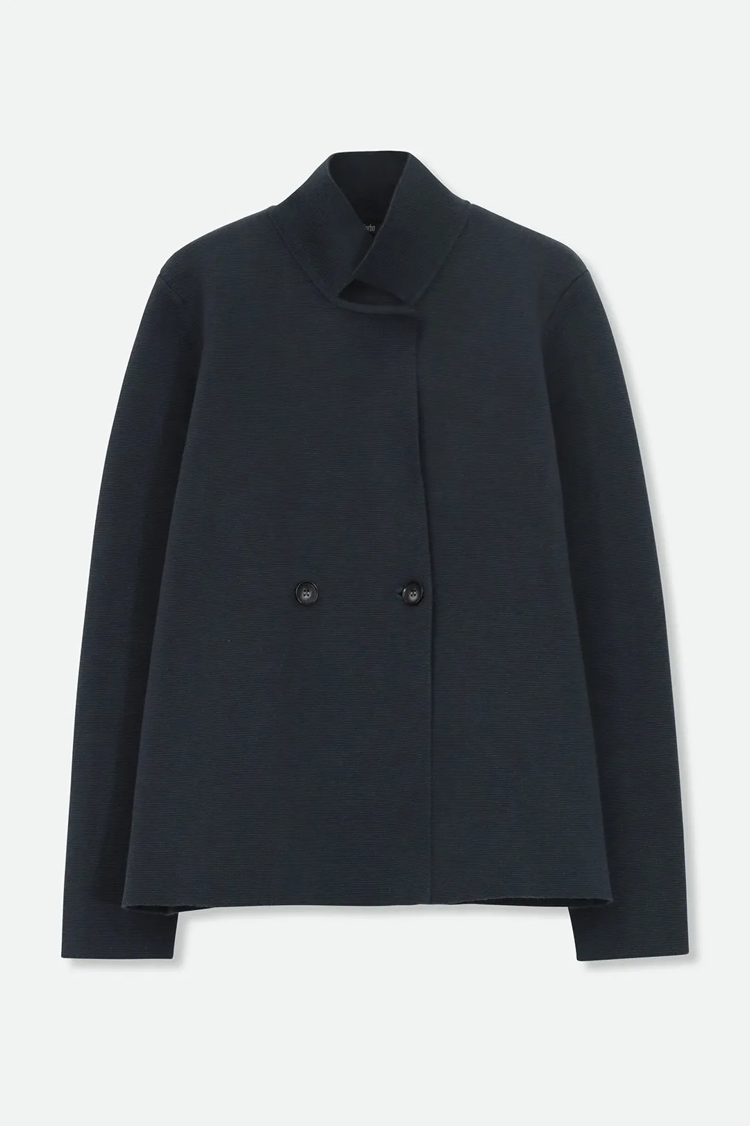 BRISIO DOUBLE BREASTED BLAZER IN ITALIAN COTTON