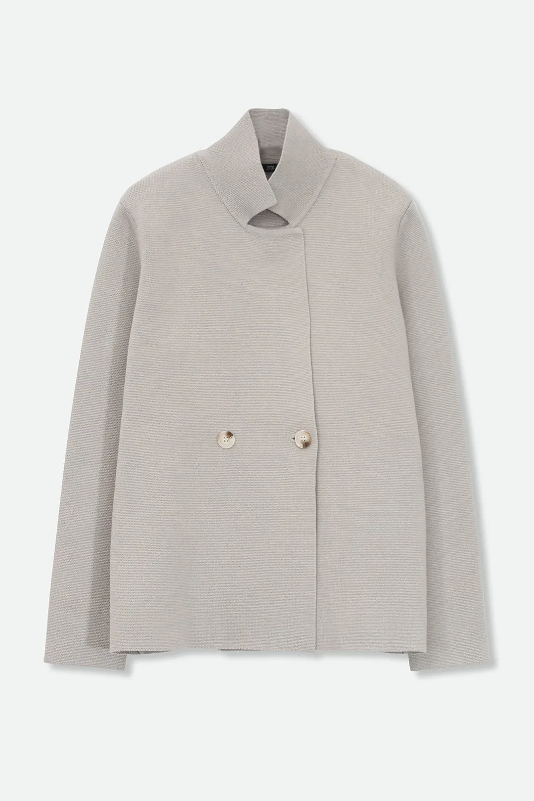 BRISIO DOUBLE BREASTED BLAZER IN ITALIAN COTTON