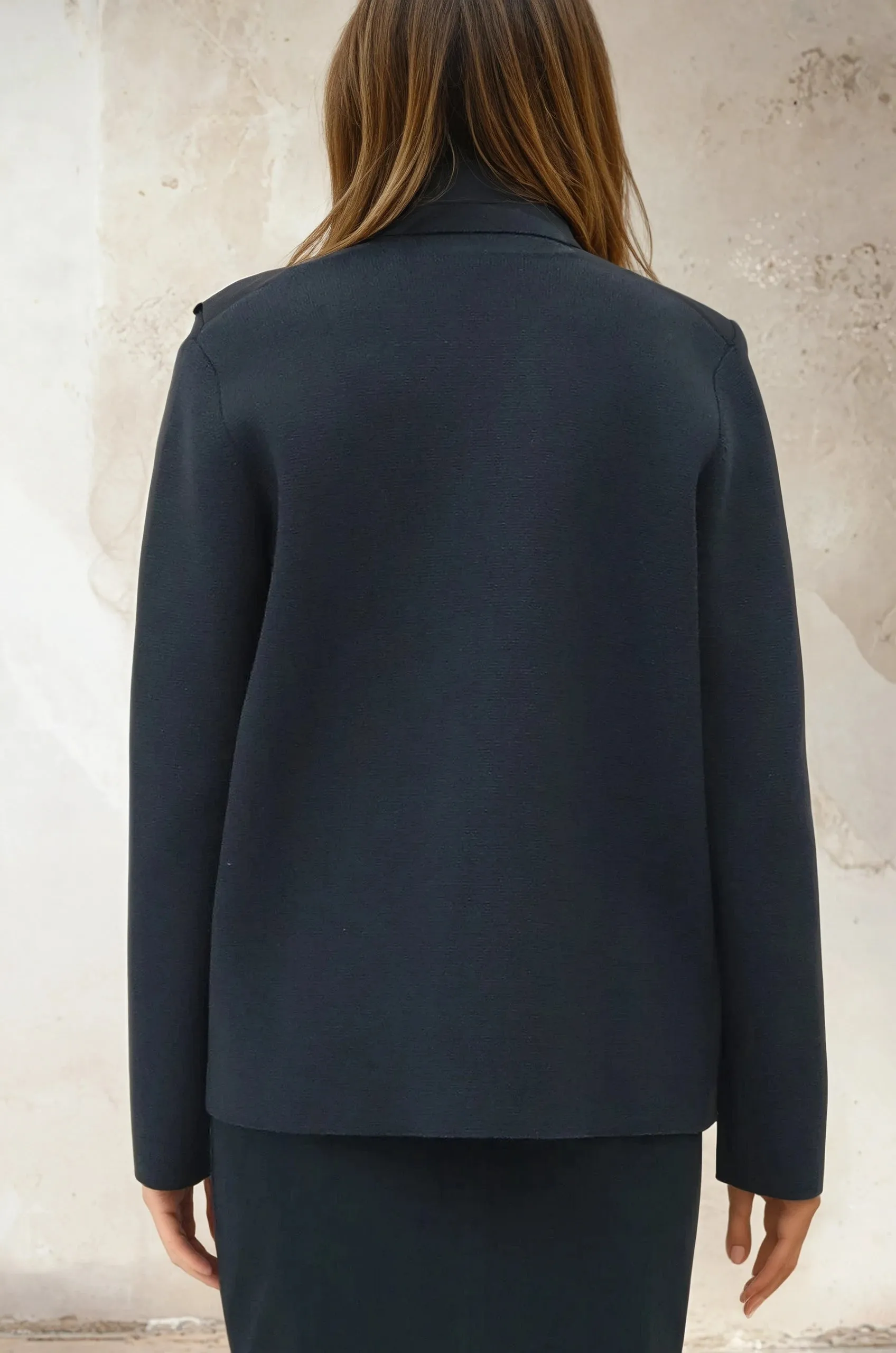 BRISIO DOUBLE BREASTED BLAZER IN ITALIAN COTTON