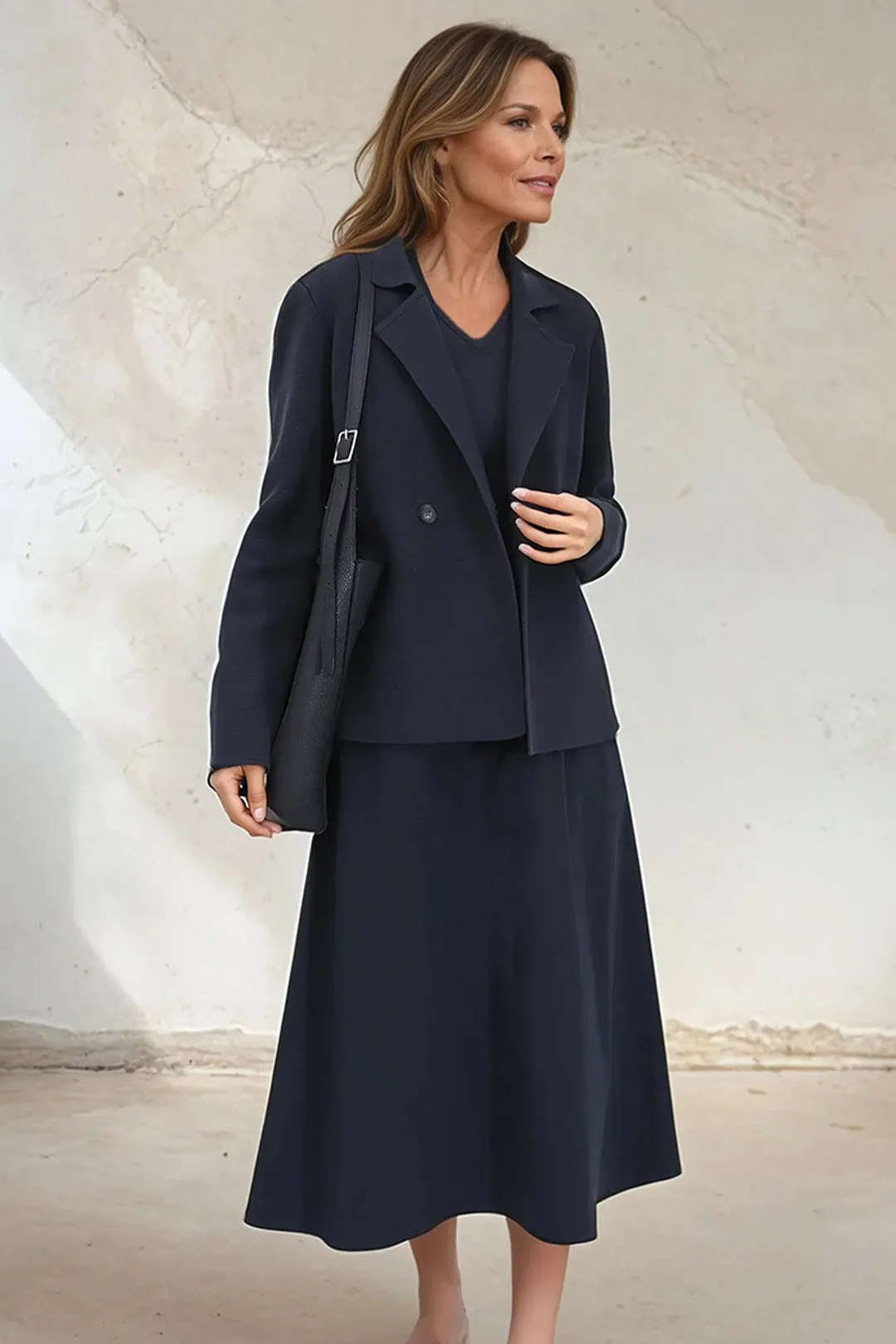 BRISIO DOUBLE BREASTED BLAZER IN ITALIAN COTTON