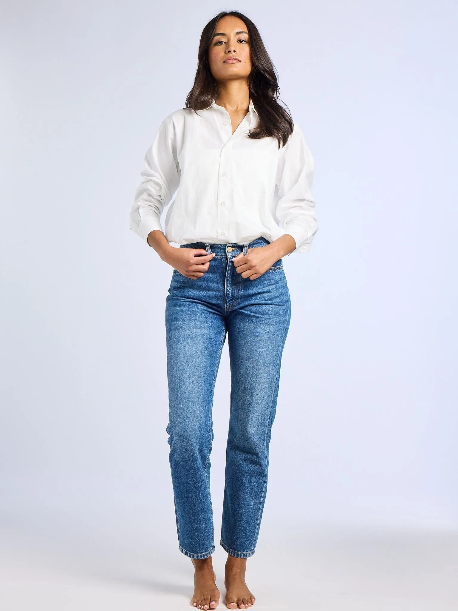 Brooke Mid Rise Slim Fit Jean in Topanga