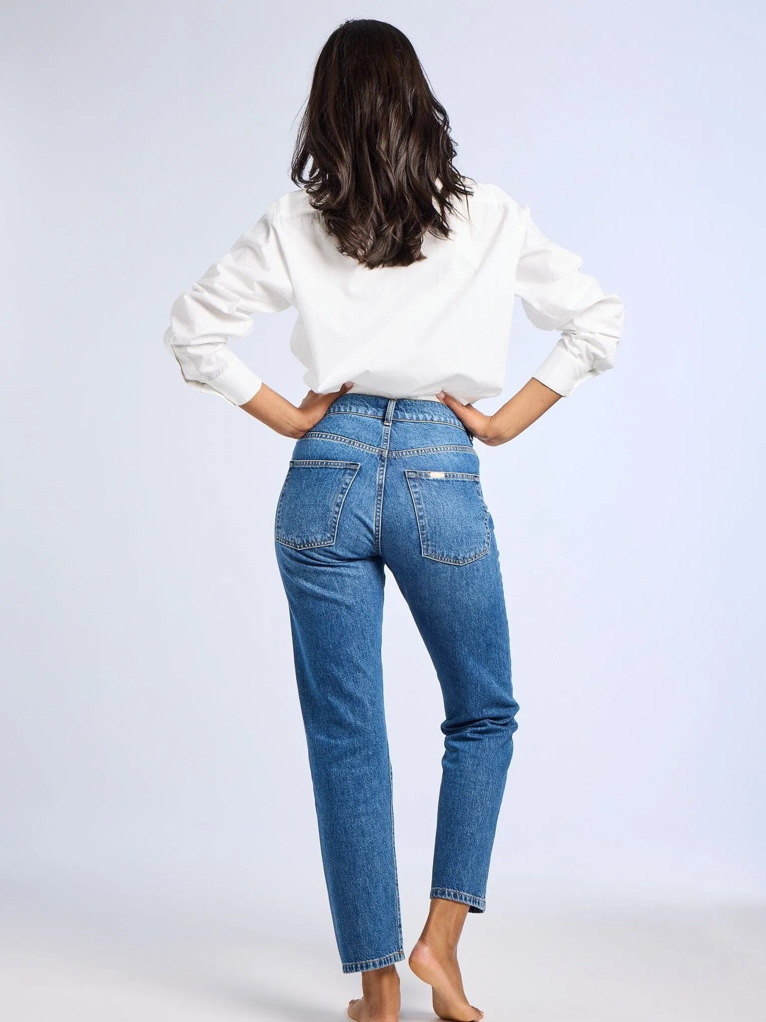 Brooke Mid Rise Slim Fit Jean in Topanga